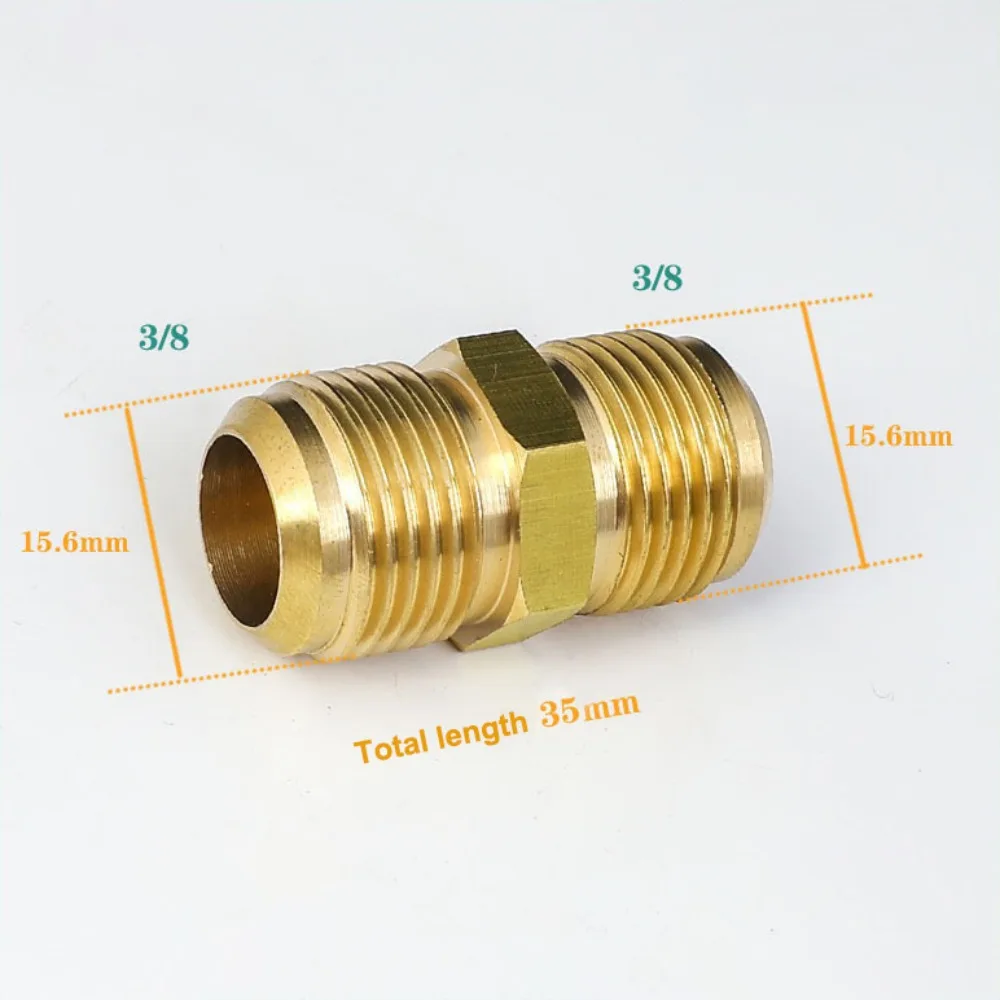 New Male to Male Brass Pipe Fitting Connector Straight 5/16