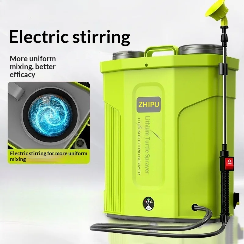 Pulverizador de Jardín Eléctrico a Batería, Bomba de Presión Portátil de Mano, Boquilla Ajustable, Control de Plagas de Plantas, Césped y Malezas, Riego