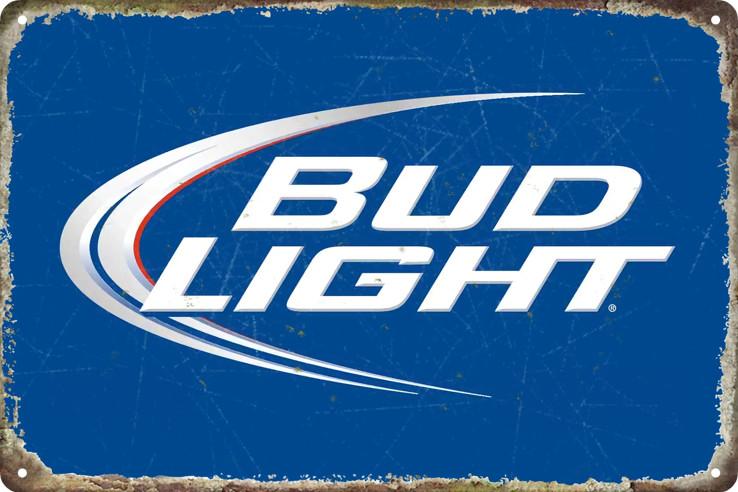 Vintage Beer Tin Metal Tin Sign Buds Lights Tin Plate Sign Wall Art Decor TIN SIGN 8X12 INCH (Blue) sign