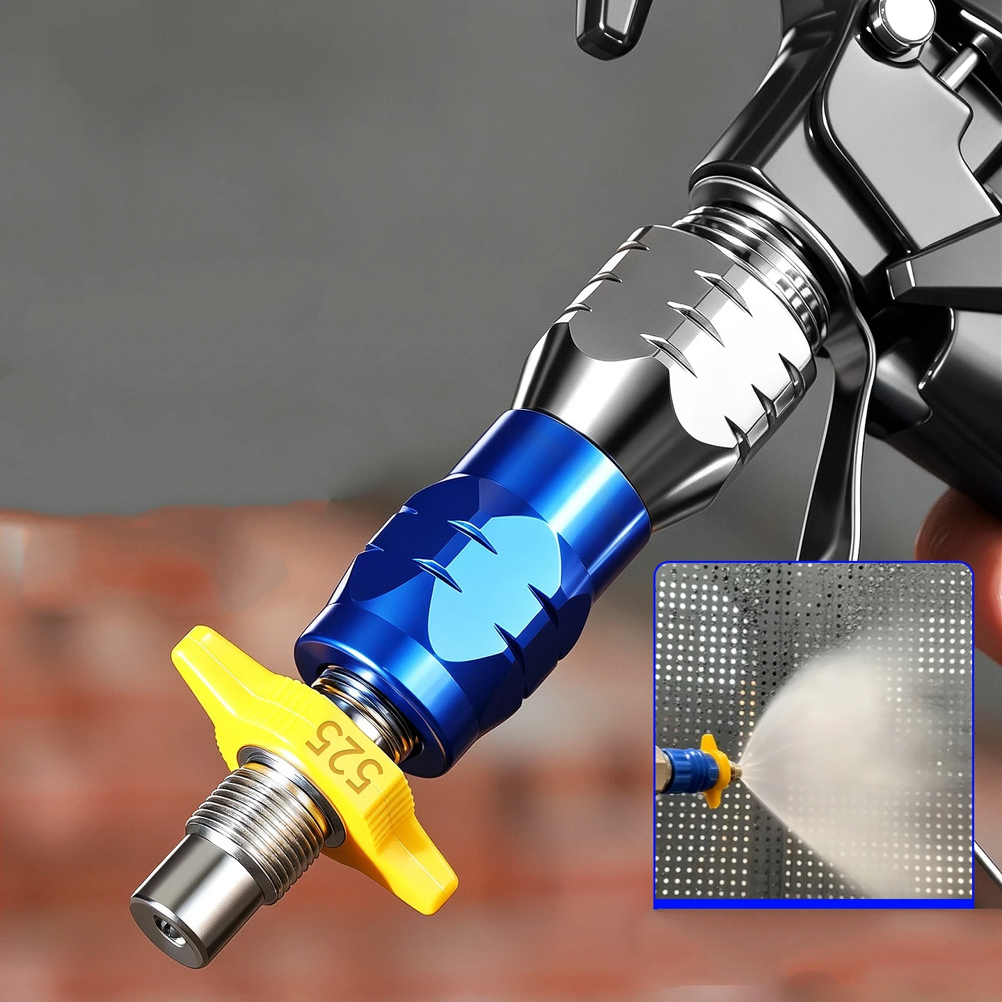 Stainless Steel Quick Connect Spray Tip High Pressure Atomizing Airless Paint Sprayer Nozzle Universal Replacement Accessories