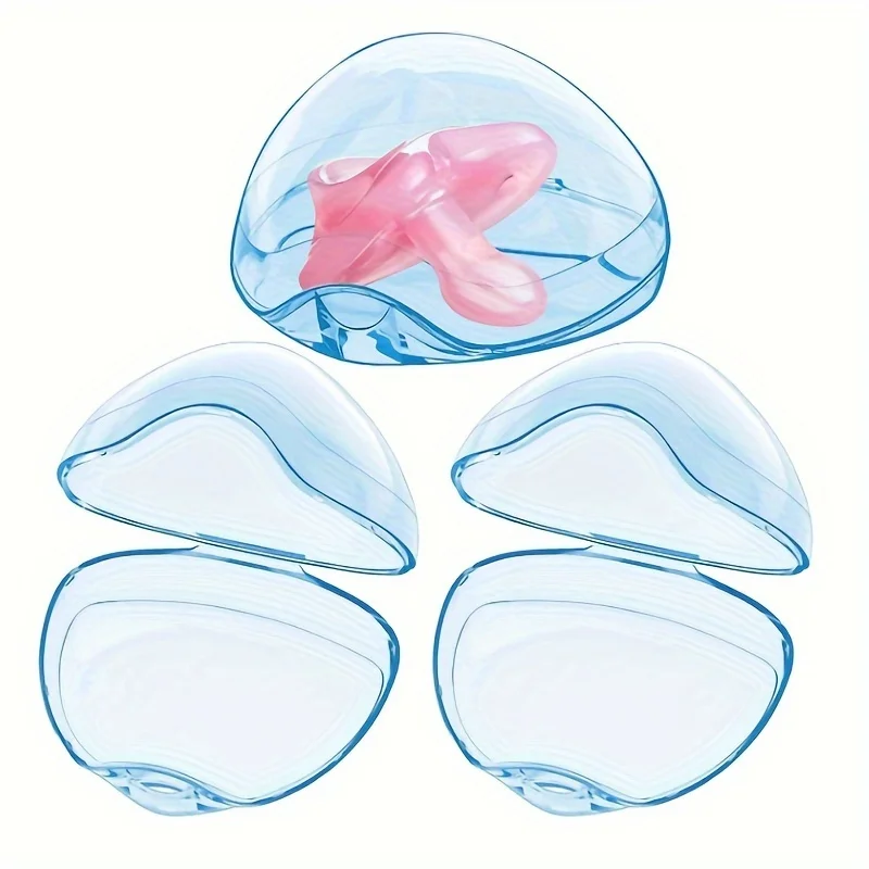 2Pcs Portable Dustproof Baby Pacifier Storage Case, Plastic Hygienic Pacifier Storage Case, Suitable for Daily Outing Use