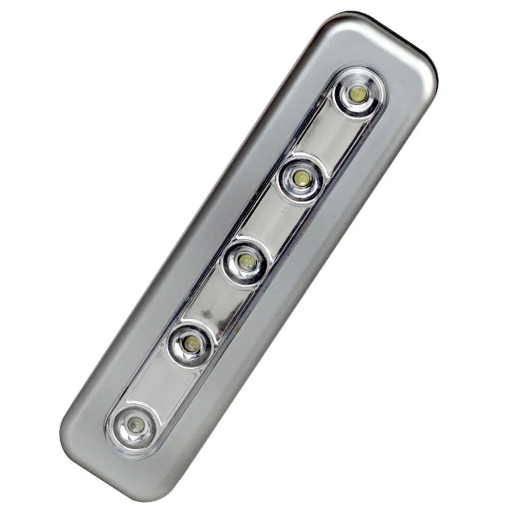 Bộ 5 Bóng LED Tủ Đèn Ban Đêm Sử Dụng Pin Không Dây Đèn LED Thanh Dính-Trên Tập Đẩy Nightlight Dưới Nhà Bếp đèn Gắn Tường
