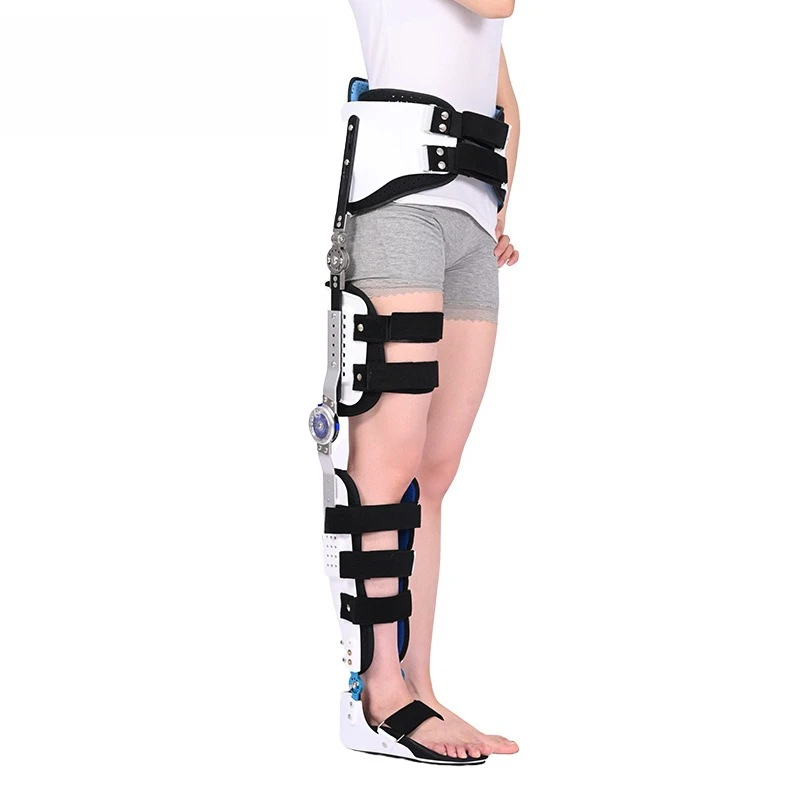 

Type II Hip Knee Ankle Foot Fixation Braces, Single Leg Belt Waist Side Unilateral Support Protector, Small Size Waist