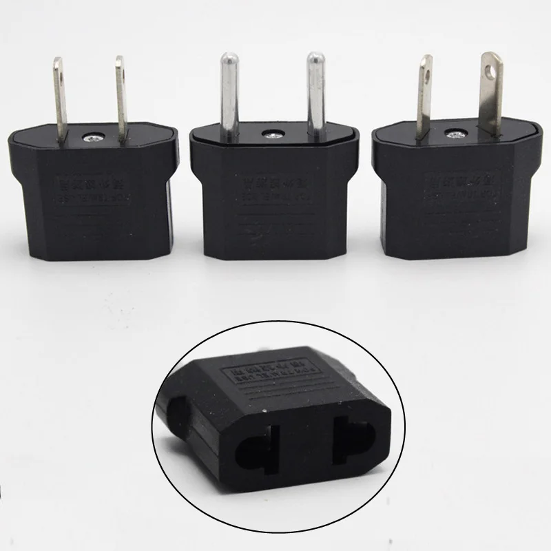 1/10PCS European US AU EU Plug American International US To EU Euro Travel Charger AC Power Adapter  Outlet Converter Socket