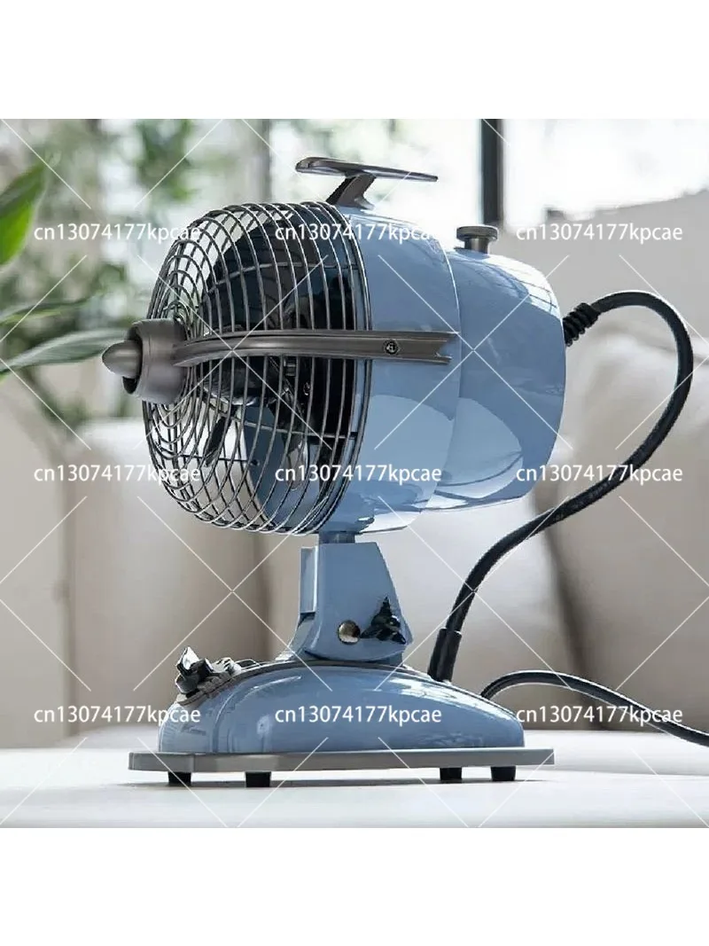 Home Silent desktop Air Circulation Fan Airplane Head Electric Fan Shaking Head Nostalgic Table Fan