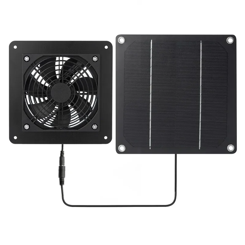 Small Portable Solar Fan Outdoor Camping Tent Ventilation Fan Pet Odor Exhaust Fan Outdoor BBQ Air Circulation