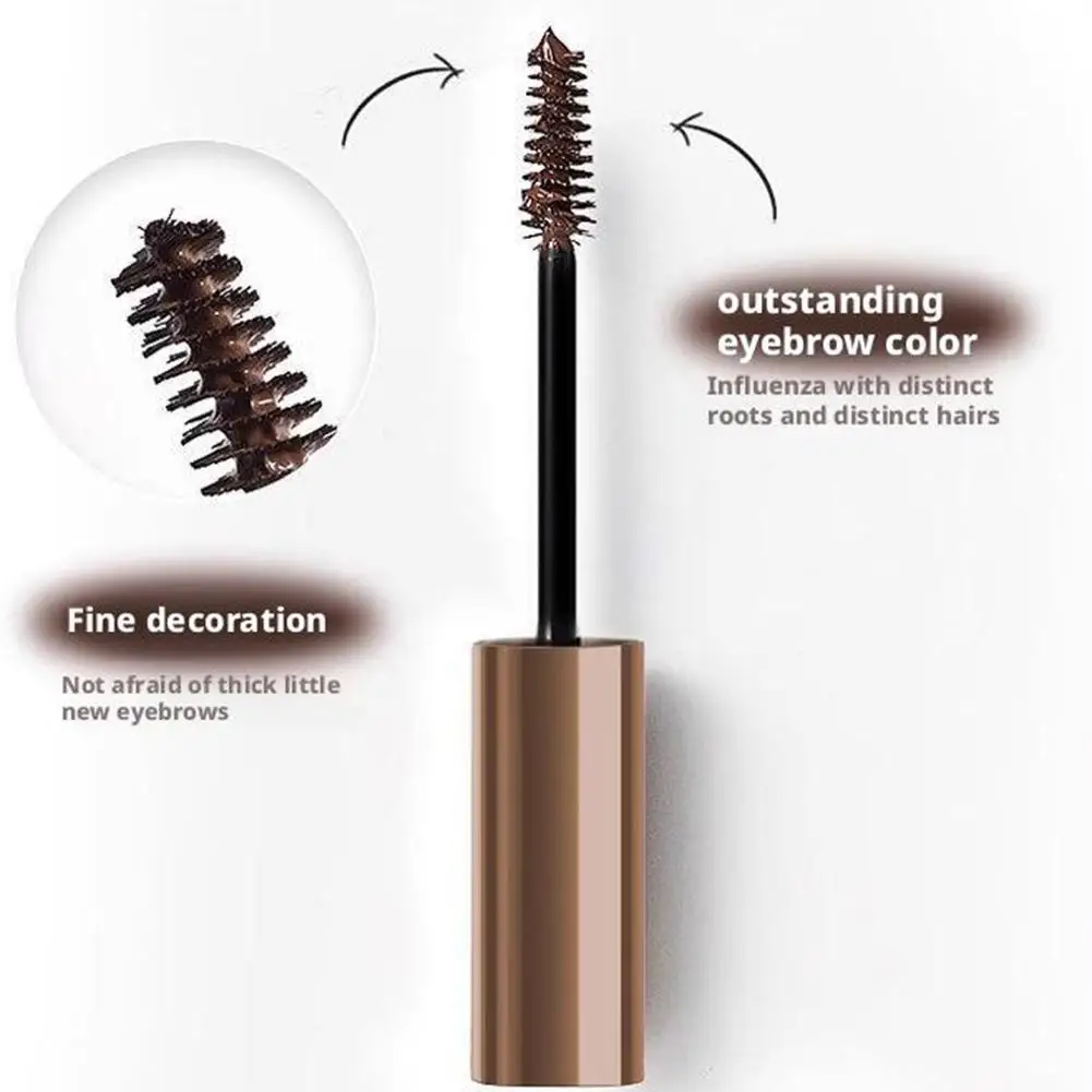 Tinte de cejas 3D resistente al agua, tinte líquido Natural negro marrón, tinte de cejas de larga duración con herramienta de maquillaje con pincel