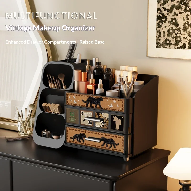 Luxury Minimalist Acrylic Makeup Storage Drawer Organizer Desktop Dresser Vanity Bedroom Bathroom Home Decor Novelty New Indoor