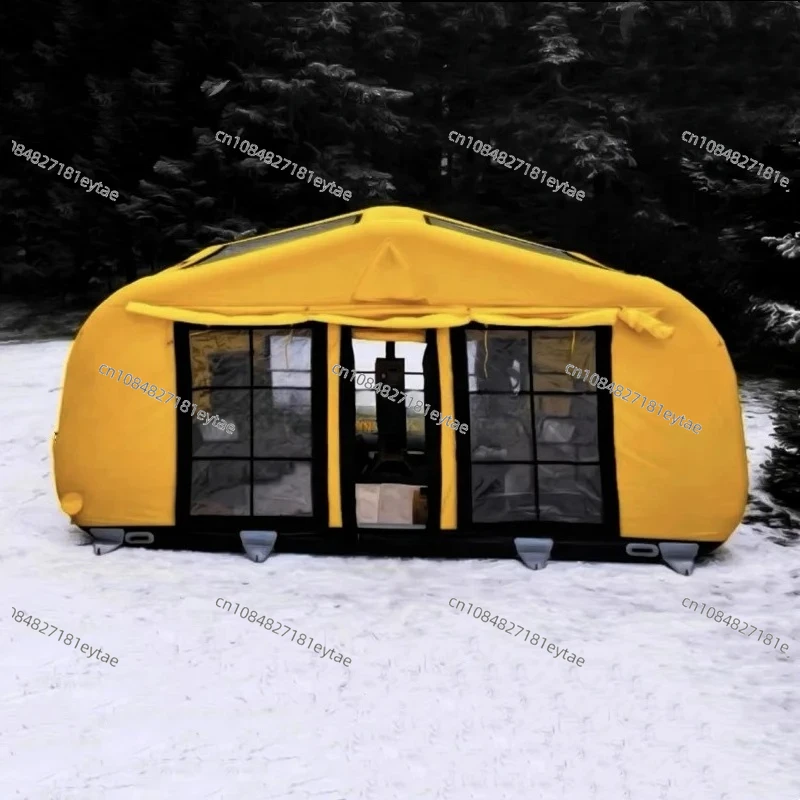 Newest Outdoor Camping 100% Waterproof Inflatable Air Family Cabin Tent for Outdoor Winter
