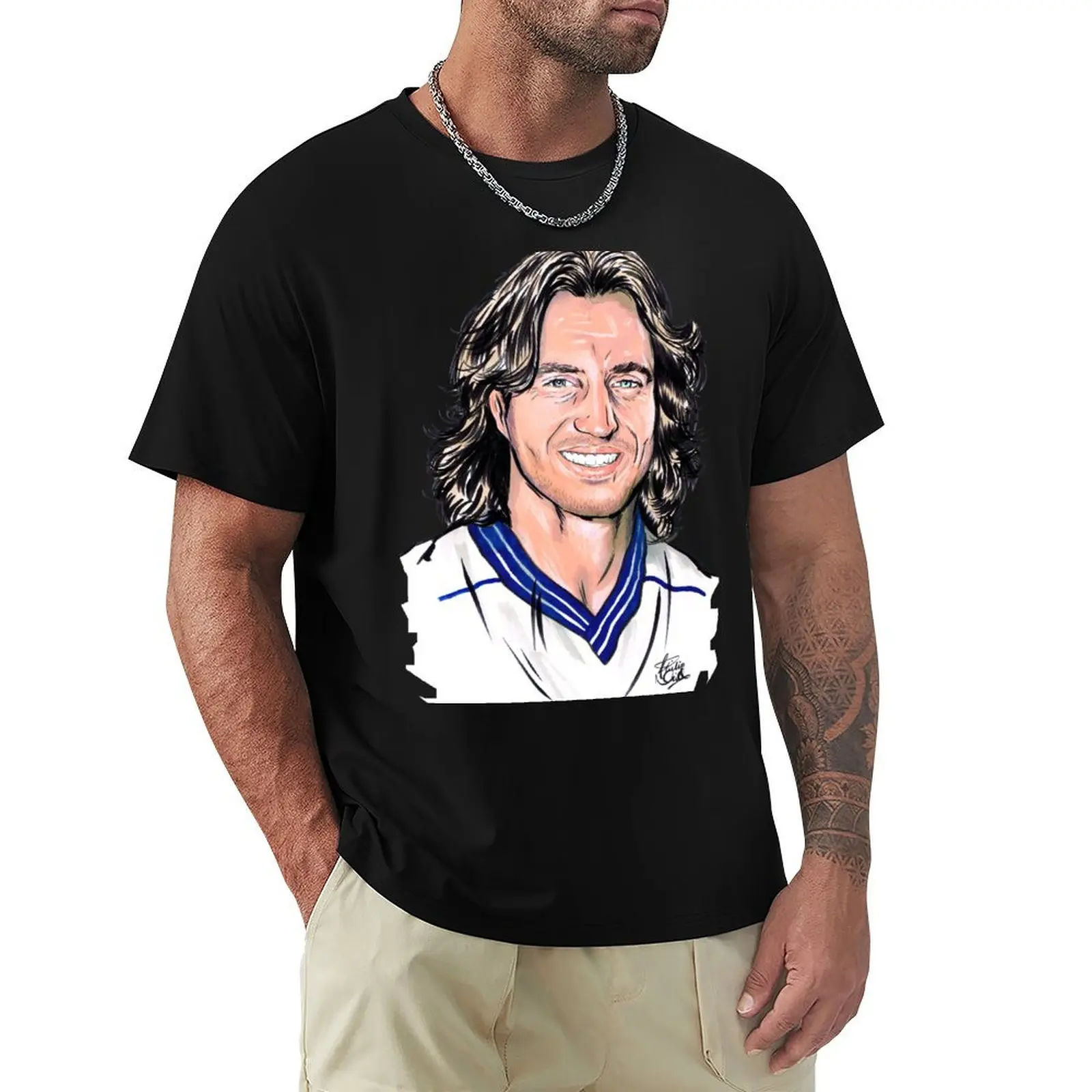 

DAVID GINOLA SPURS LEGEND T-Shirt summer 2025 shirts graphic tees Luxury man vintage graphic tee t shirts men