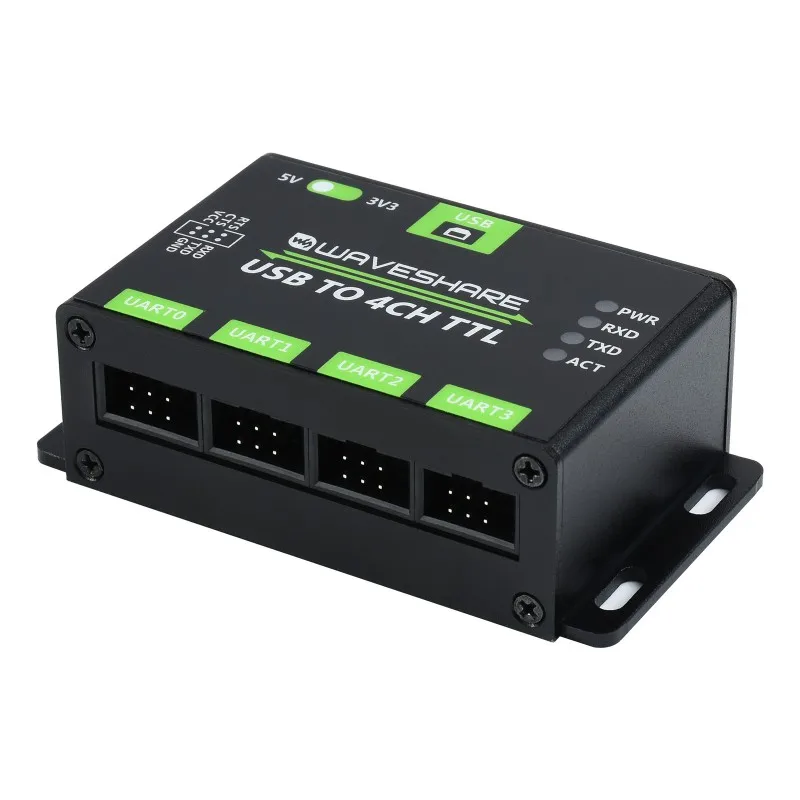 

Industrial USB TO 4CH TTL Converter, USB To UART, Multi Protection Circuits, Multi Systems Support