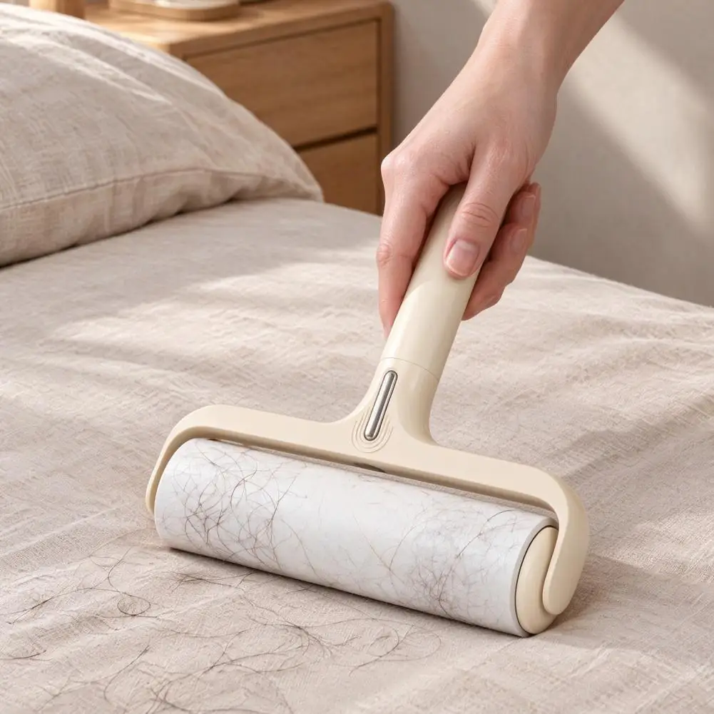 Lint Roller Extended Width Peel Away Layered Adhesive Fabric Blanket Bedding Curtain Couch Sticky Picker Travel All Surface Pack