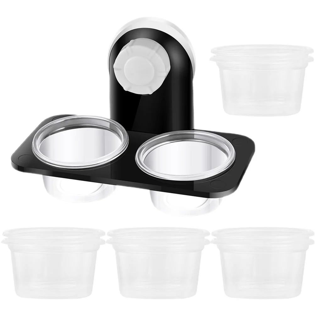 

Reptile Water Bowl Feeders Food Dishes Feeding System Transparent Pet Bowls Abs Tank