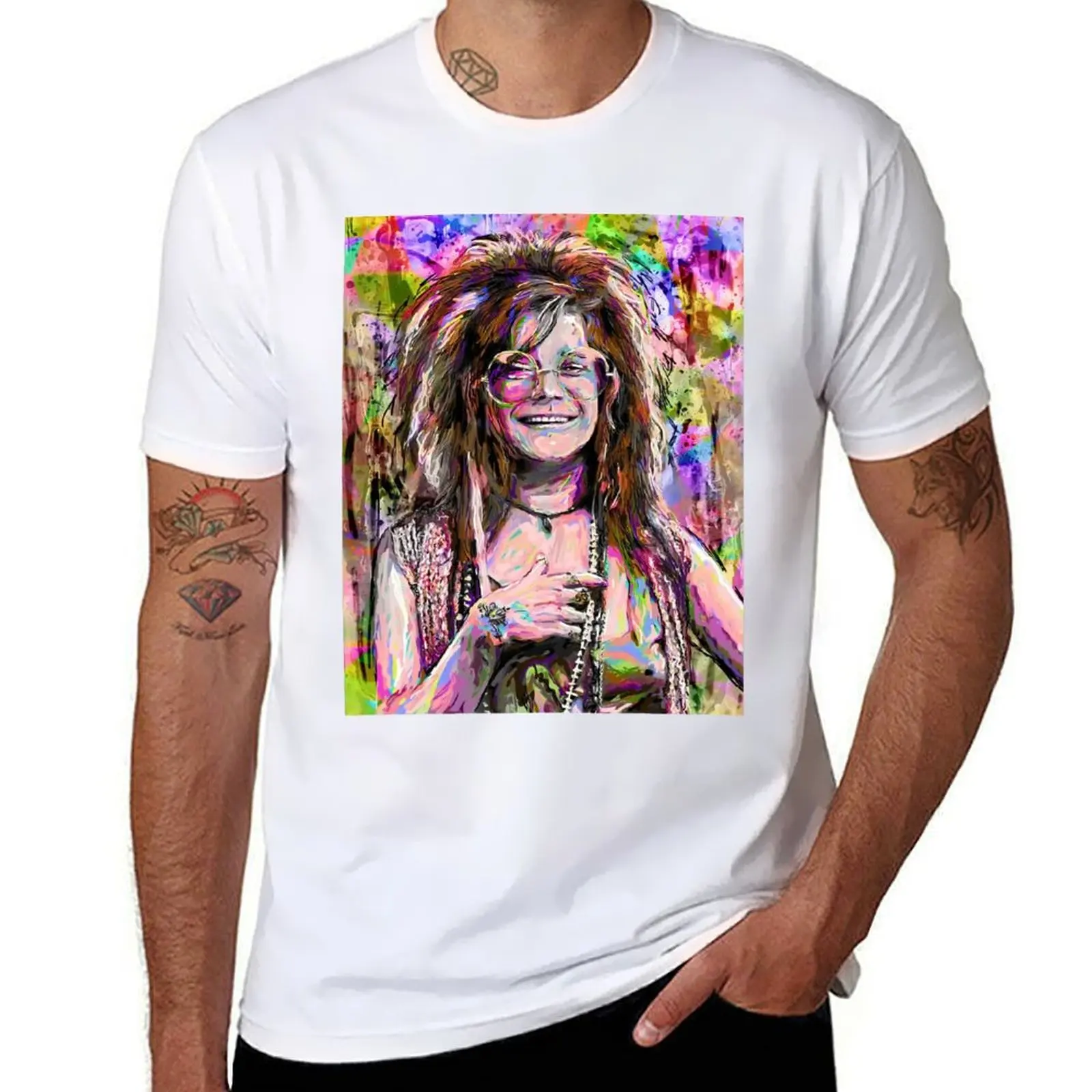 

The Legend Janis Hippie Joplin T-Shirt cotton t shirts high quality t shirt custom print T-Shirt