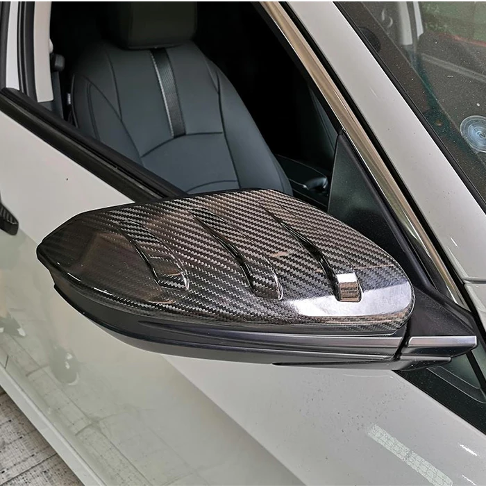 مرآة جانبية مخصصة لسيارة Honda Civic 10th Gen 2016-2020 FK8 JDM Type R Mugen ملحقات خارجية OEM ODM مرآة جانبية مخصصة من ألياف الكربون