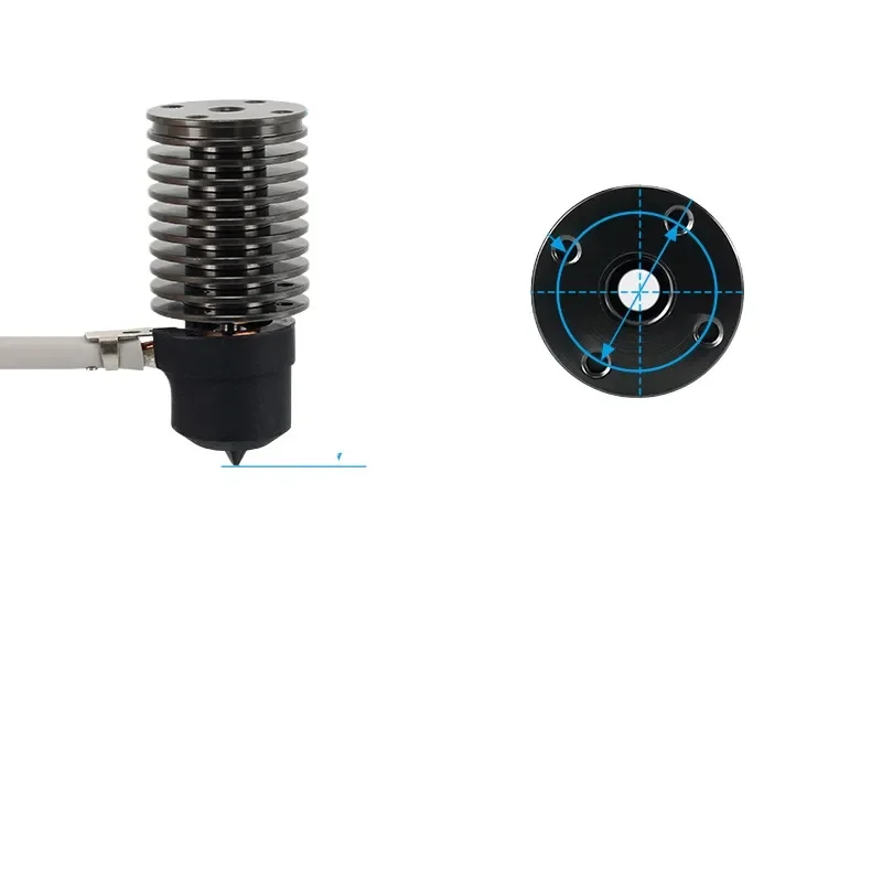 High-Flow Ceramic Hot End Kit for 3D Printers Compatible with E3D V6 VORON Wolong Ring 24V Large Flow Nozzle