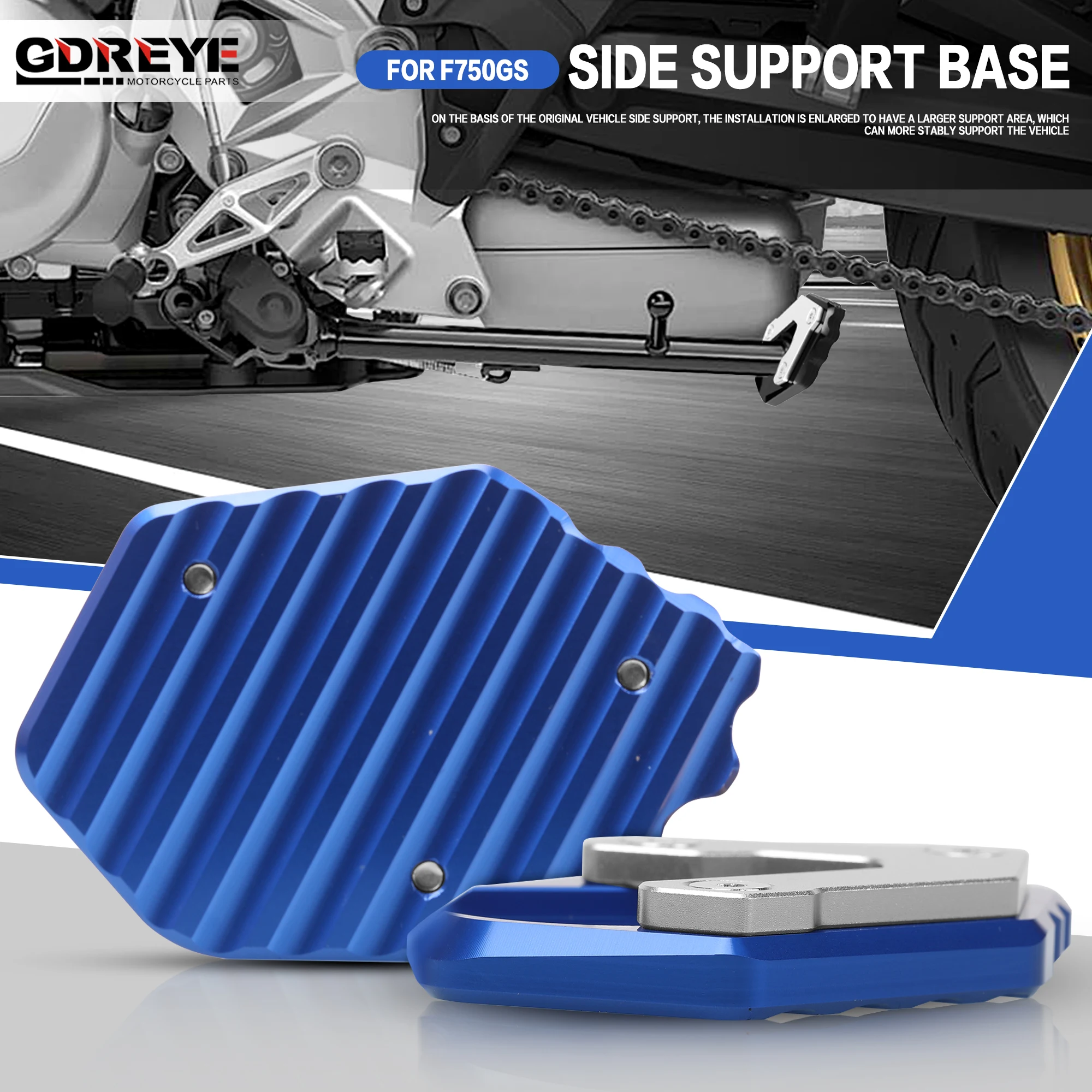 

For BMW F750GS F850GS R1200GS Motorcycle R1200 GS Side Stand Enlarger Pad Support Plate Enlarger Extension Plate Foot Pad Sup