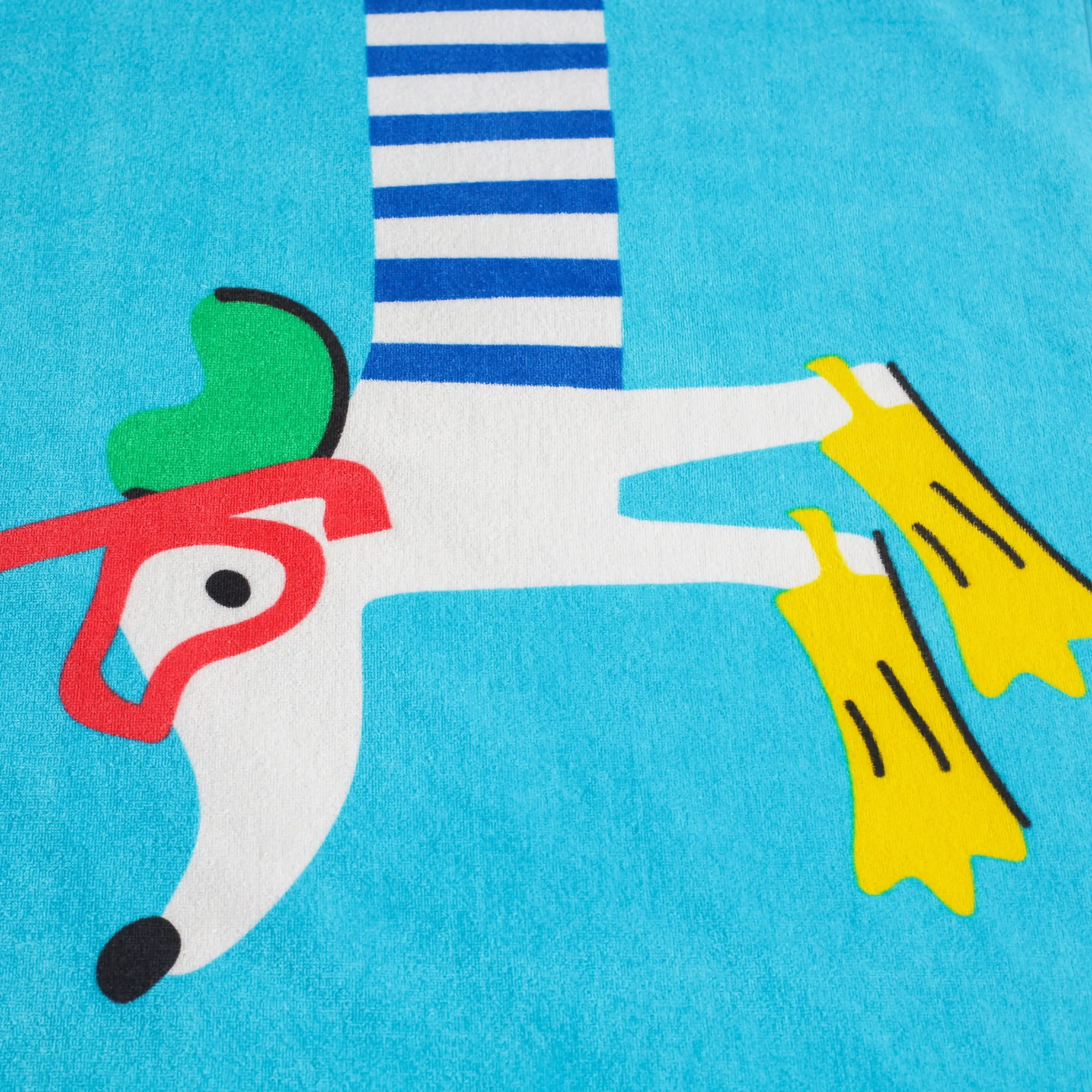 Toalla de playa de mezcla de algodón para adolescentes y adultos, 30 x 60 pulgadas, Snorkel Dog