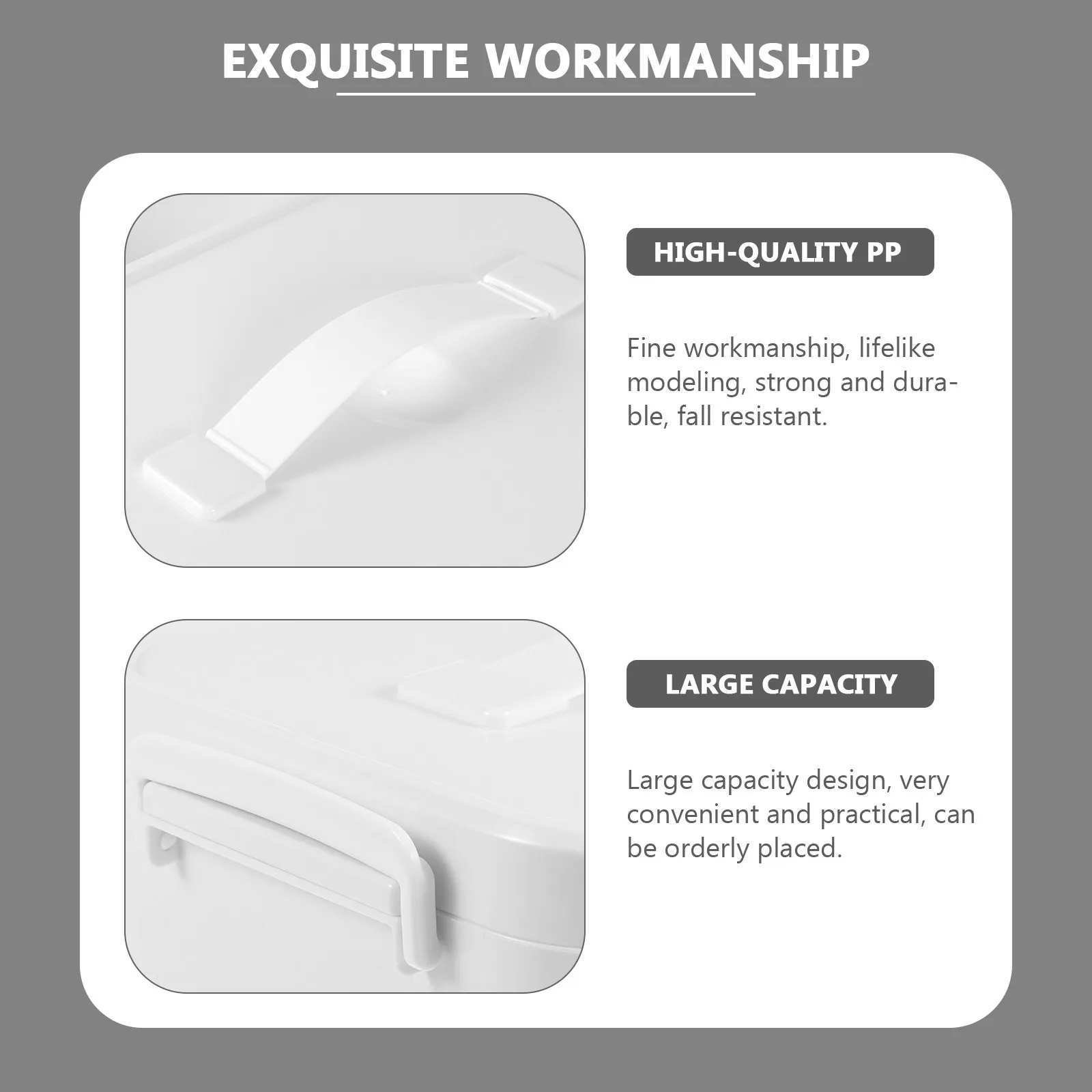 1Pcs Large Capacity Portable First-Aid Medicine Box with Handle for Home Outdoor Travel Sports Family Emergency Storage Sundries