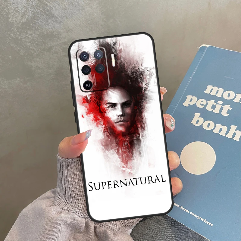 SUPERNATURAL SAM DEAN CASTIEL Case For OPPO A76 A96 A78 A98 A15 A16 A17 A77 A94 A74 A53 A54 A57 S A5 A9 A91 A93 A52 A72