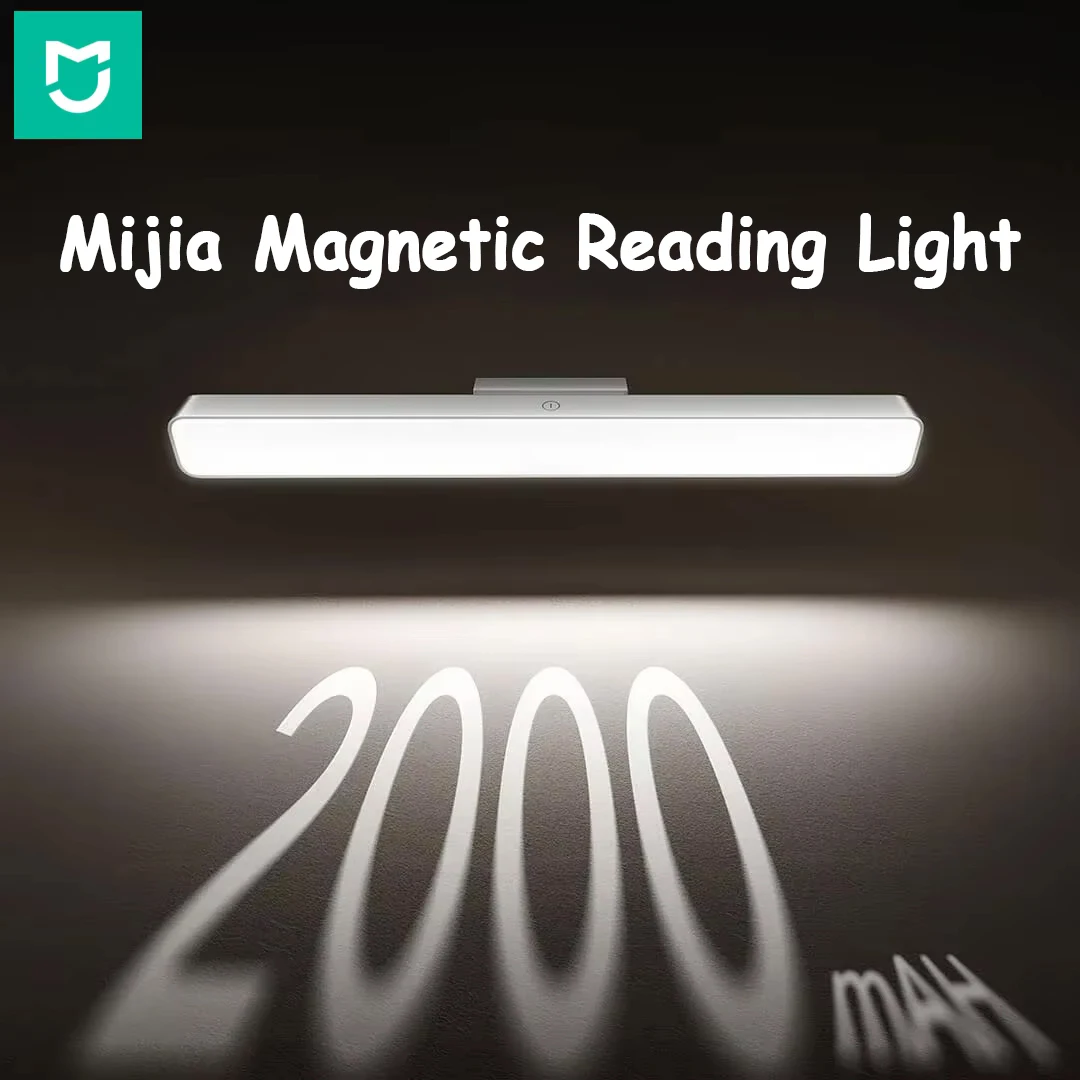 

Mijia Magnetic Reading Lamp LED Desk Light 2000mAh USB Rechargeable Touch Dimming Lamp Adsorption Portable Bedroom Lamp