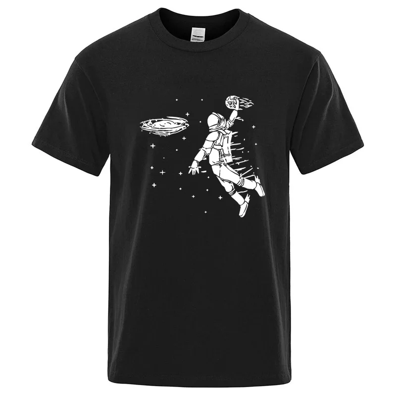 Astronaut UFO Unisex Oversized T-Shirt, Space Explorer Graphic Tee, Casual Streetwear Heavy Cotton Top For Men Women