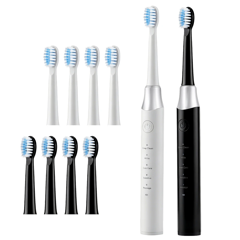 escova-de-dentes-eletrica-com-5-modos-de-limpeza-cabelo-macio-carregamento-usb-a-prova-d'agua-limpador-de-dentes-automatico-para-adultos-conjunto-para-casal-60-dias-de-duracao