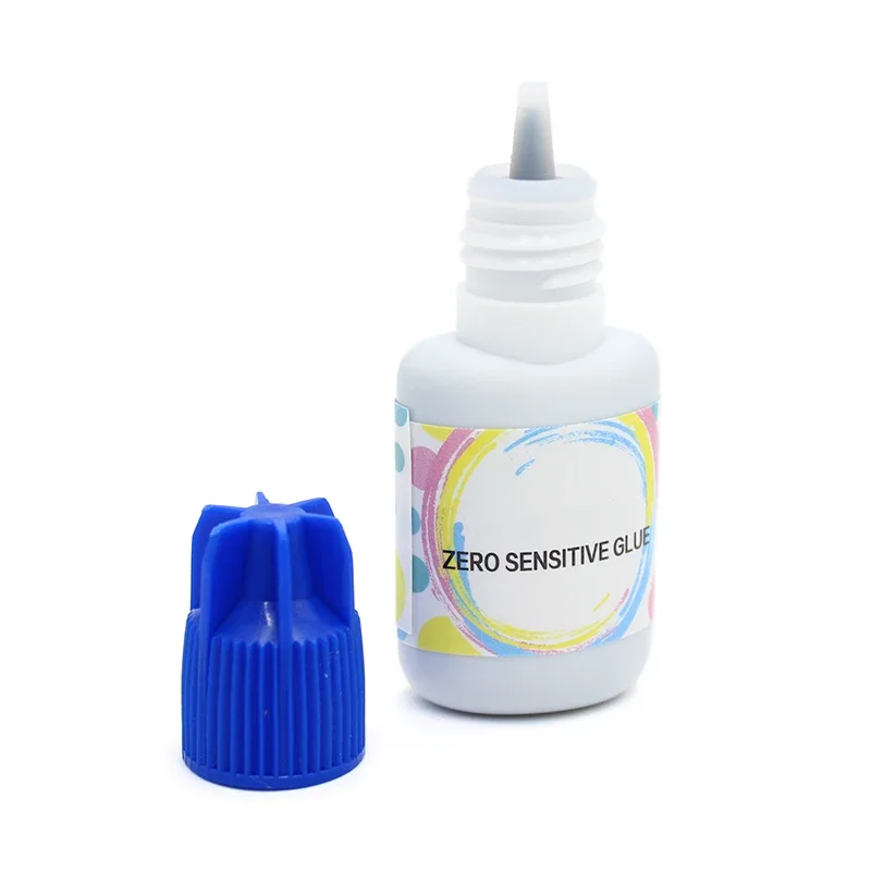 Zero Sensitive Professional Odorless Anti Allergic Eyelash Glue for Volume Eyelashes Grafting Fast Drying Long Lasting Adhesive