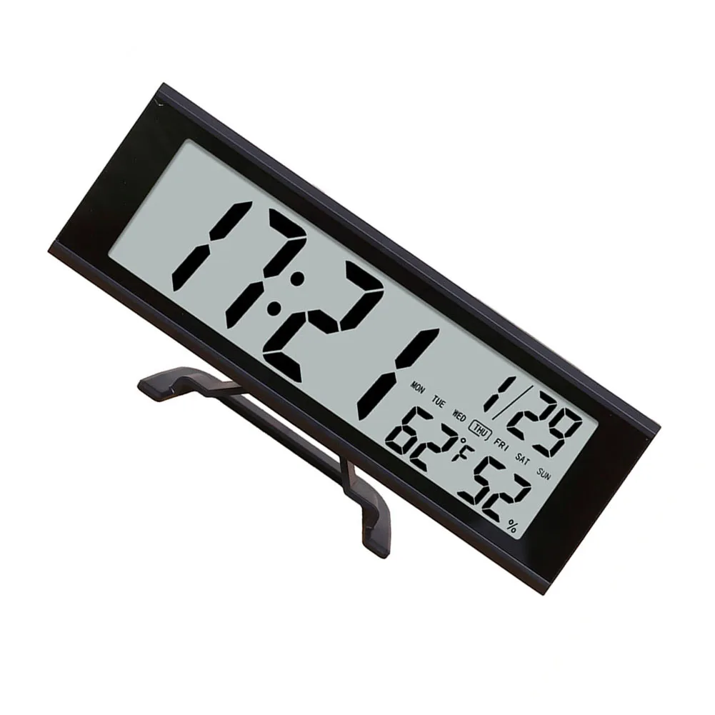 Smart Alarm Clock with Touch Display Snooze Function Temperature Humidity Sensor Calendar and Day Display 190x27x85mm