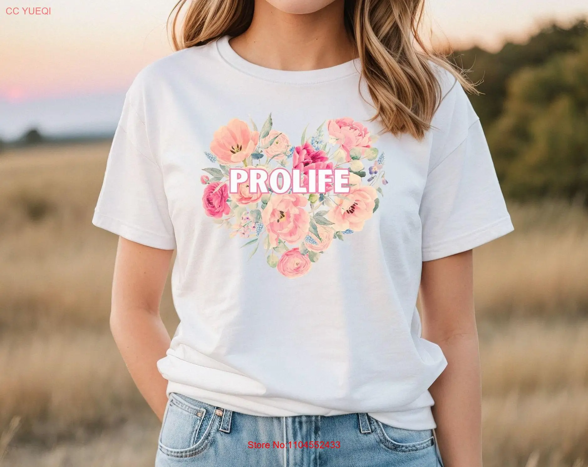 Prolife T Shirt for Christian Pro life gift woman Conservative Choose long or short sleeves