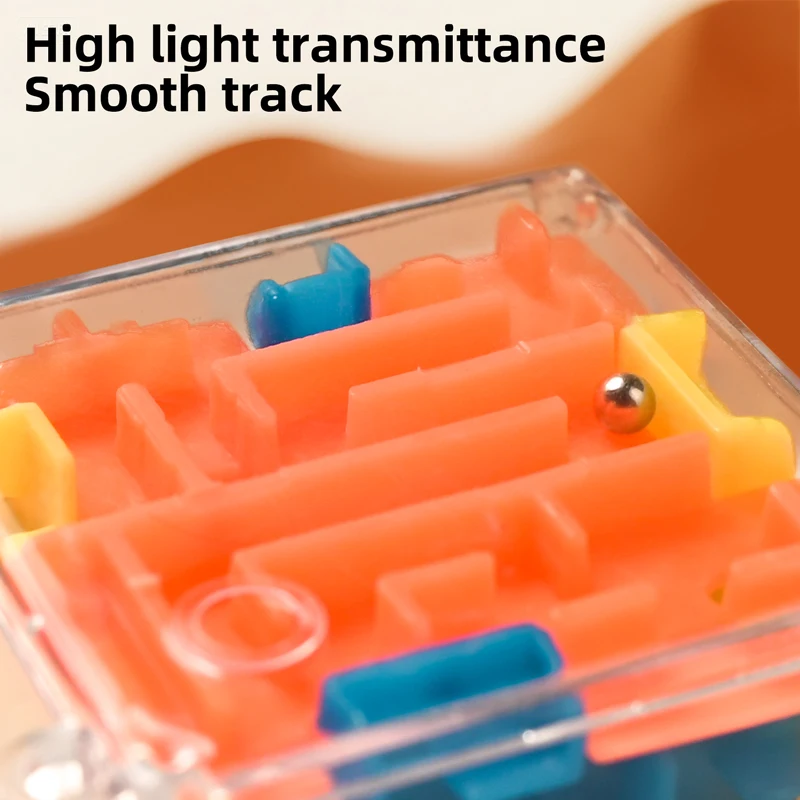 1-3 قطعة ثلاثية الأبعاد المتاهة المكعب السحري ستة جوانب شفافة لغز سرعة مكعب كرة دوارة الأطفال التعليمية الإجهاد المخلص اللعب الهدايا