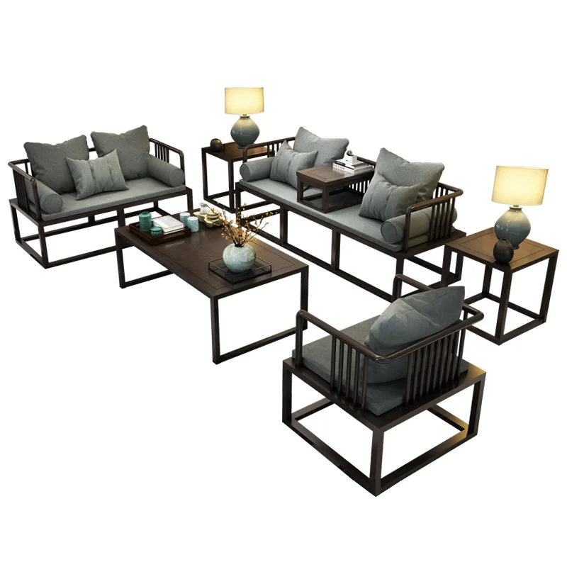 

Новый китайский диван из массива дерева, легкий люкс, из ясеня, для средних и малых квартир, с системой шип-паз, для вилл.