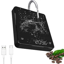 New Smart LED Screen Coffee Scale Kitchen Scales 3kg/0.1g Mirror+Basic+Electronic Scale Built-in Auto Timer Pour Over Espresso