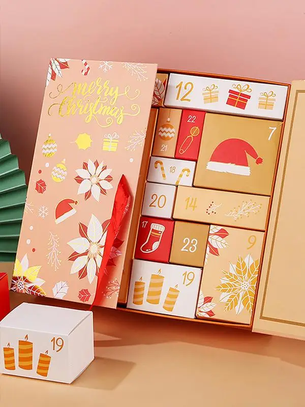 New Christmas Countdown Box 24 Grids Adults Made Your Own Advent Calendar Empty Advent Cardboard Boxes To Fill For Small Models