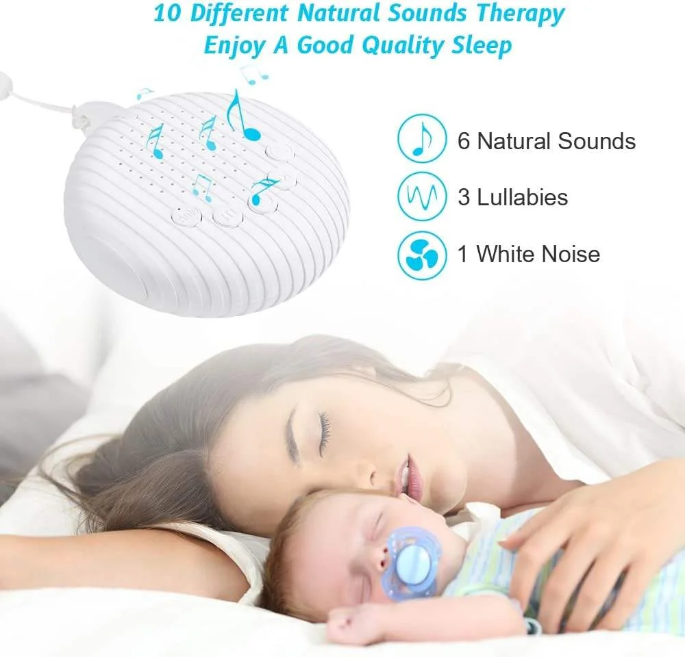 Q3 White Noise Sleep Machine with Built-in 10 Soothing Sound Music for Sleep Relax