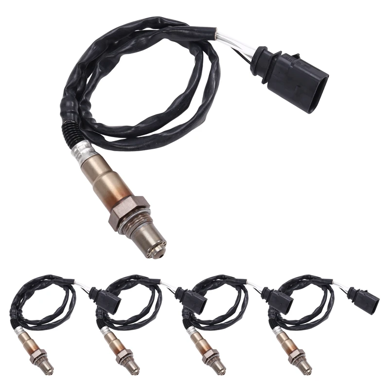 5Pcs Oxygen Sensor 1K0998262E For  Jetta 2.5L 2005-2014 06J906262J 0258006986 0258006986-A58X