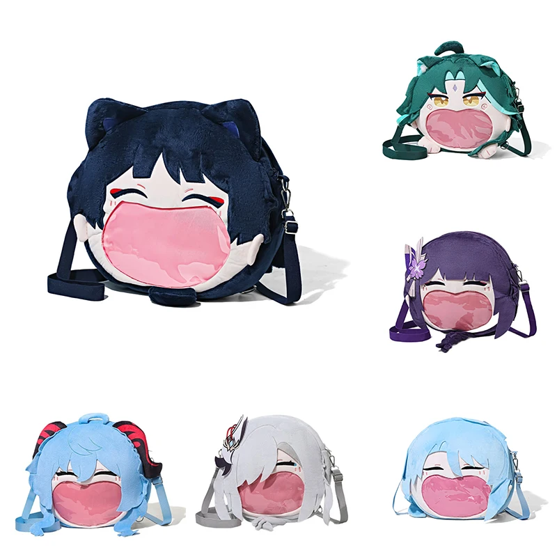 

Genshin Impact Wanderer Raiden Shogun Kaedehara Kazuha мультфильм itabag аниме рюкзак праздничные подарки для друзей