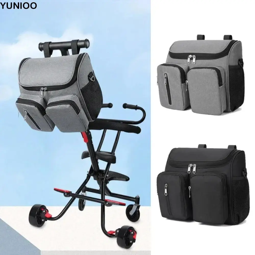 

Waterproof Mommy Shoulder Bag Multi-Pocket Multifunctional Stroller Storage Hanging Bag Oxford Cloth Large Capacity