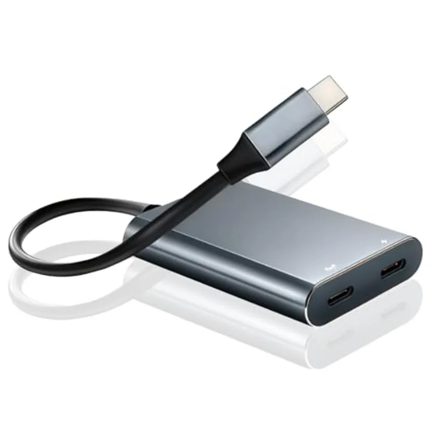 

Адаптер USB-C для AR-очков и зарядки: быстрая зарядка 65 Вт PD для телефонов Type-C (iPhone 17/16/15) и Nintendo Switch.