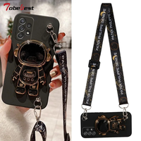 Crossbody Lanyard Astronaut Bracket Phone Holder Case For Samsung Galaxy A13 A23 A33 A53 A73 A12 A22 A32 A42 A52 A72 A82 4G 5G