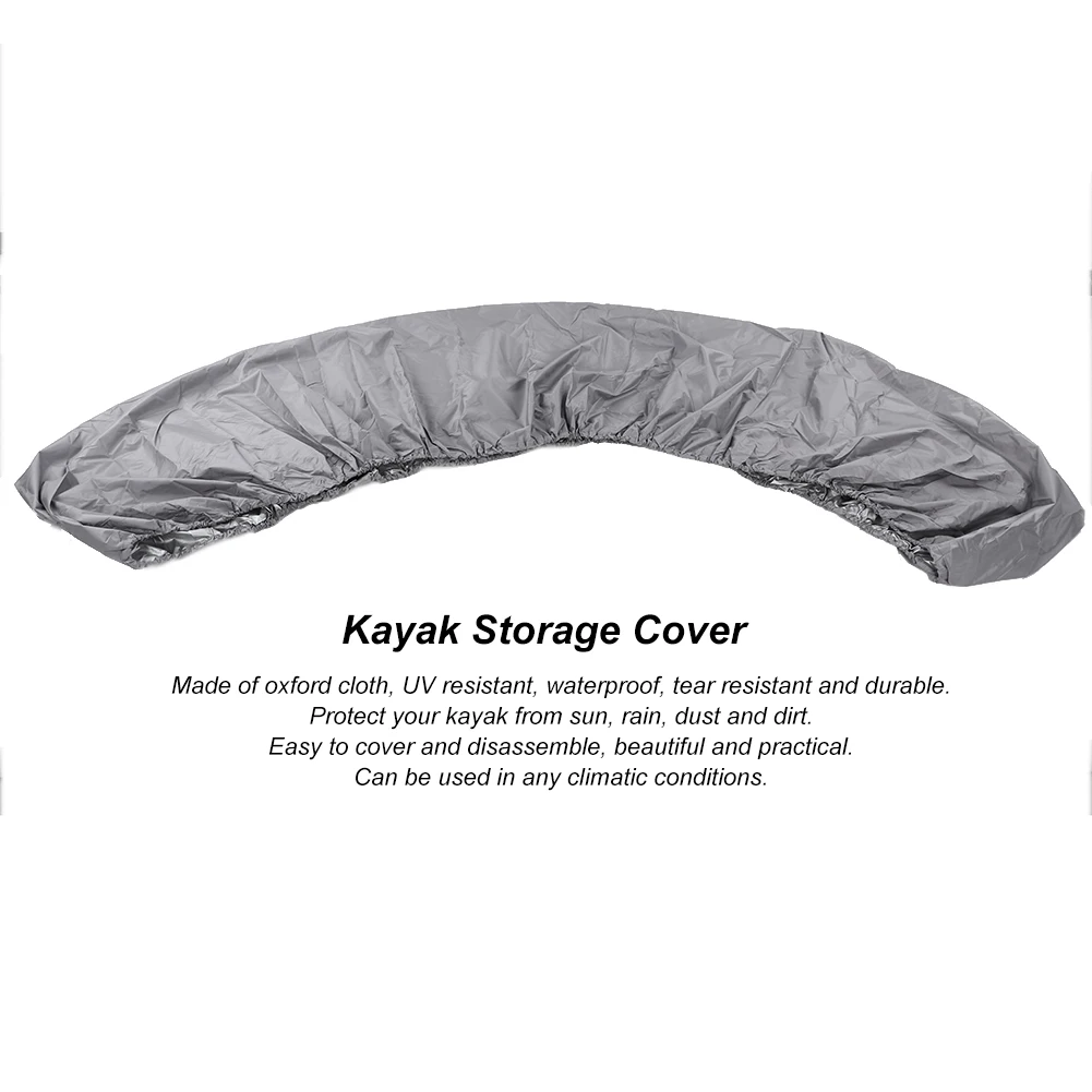 Pokrowiec na kajak z tkaniny Oxford Wodoodporny, odporny na promieniowanie UV, odporny na wodę, ochraniacz do przechowywania i transportu