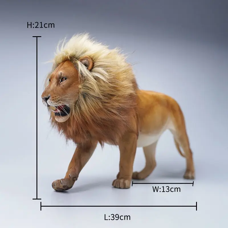 Lion King simulation wild animal resin model home office decoration model play handicrafts