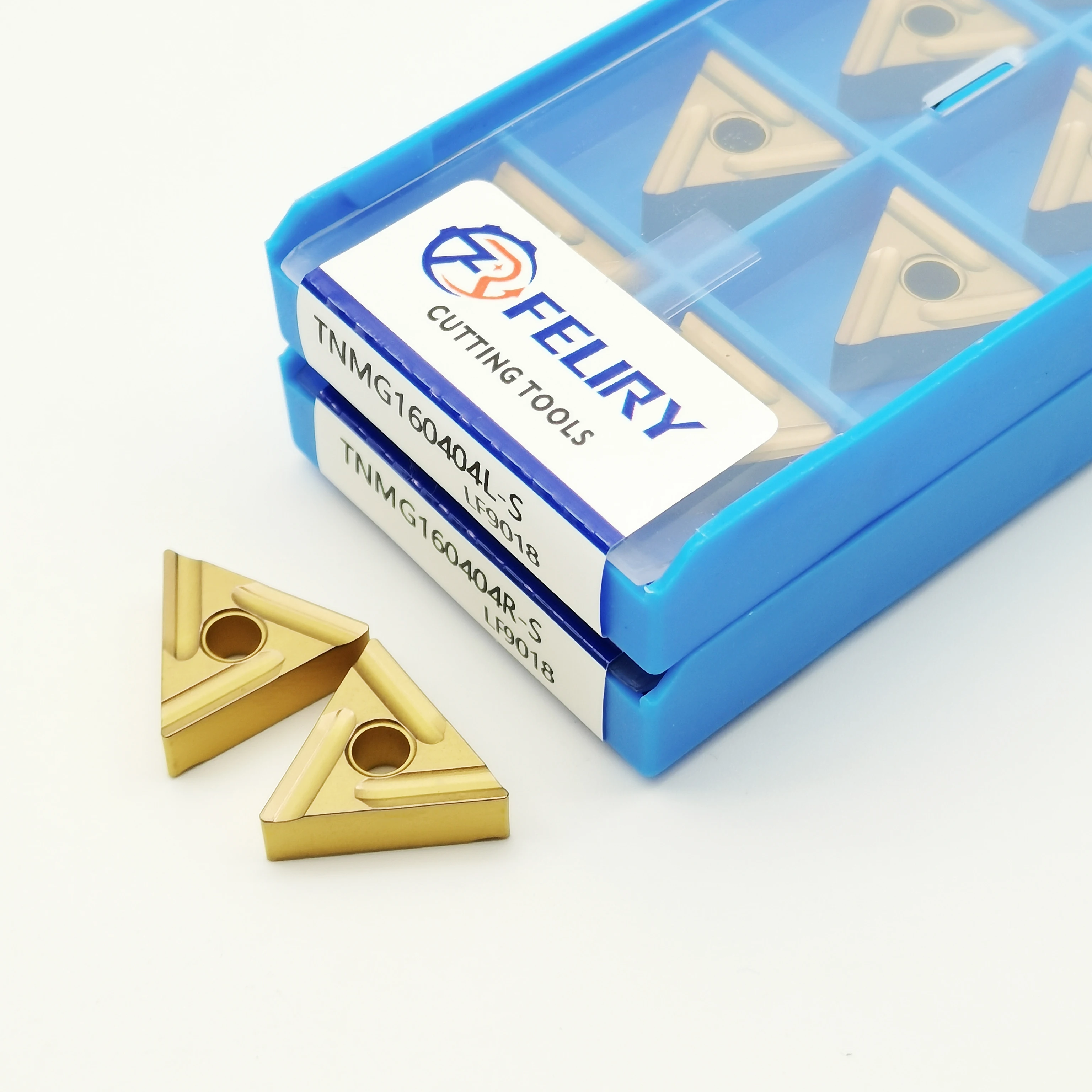 

Высококачественные твердосплавные инструменты TNMG160404R, TNMG160404L, TNMG160408R, TNMG160408L LF9018 используются для обработки стальных деталей.