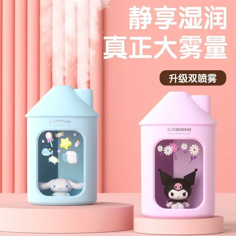 Sanrio Hello kitty Cinnamoroll Kuromi Pochacco sweet and cute creative cartoon pattern bedroom desktop decoration humidifier