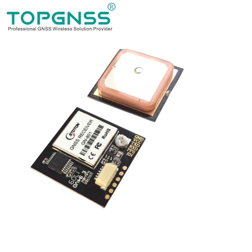 3.3-5V RS232 GPS Modue GN-801 GPS GLONASS dual mode M8n GNSS Module Antenna Receiver , built-in FLASH,NMEA0183 FW3.01 TOPGNSS