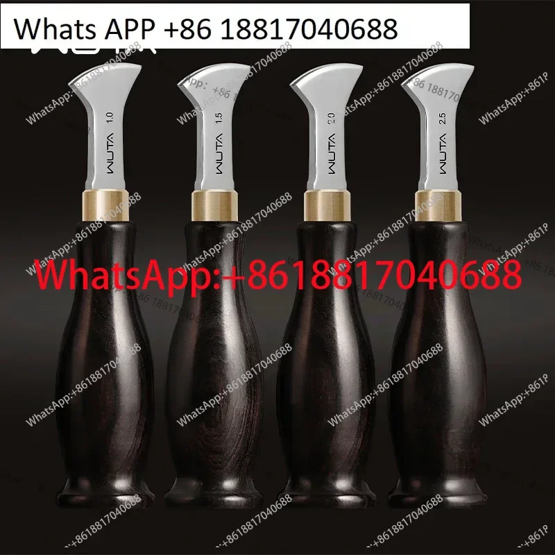 second generation  Handmade leather crimper  tool crimper leather tool red sandalwood handle