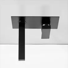 Matte Black Wall Bathroom Faucet #6
