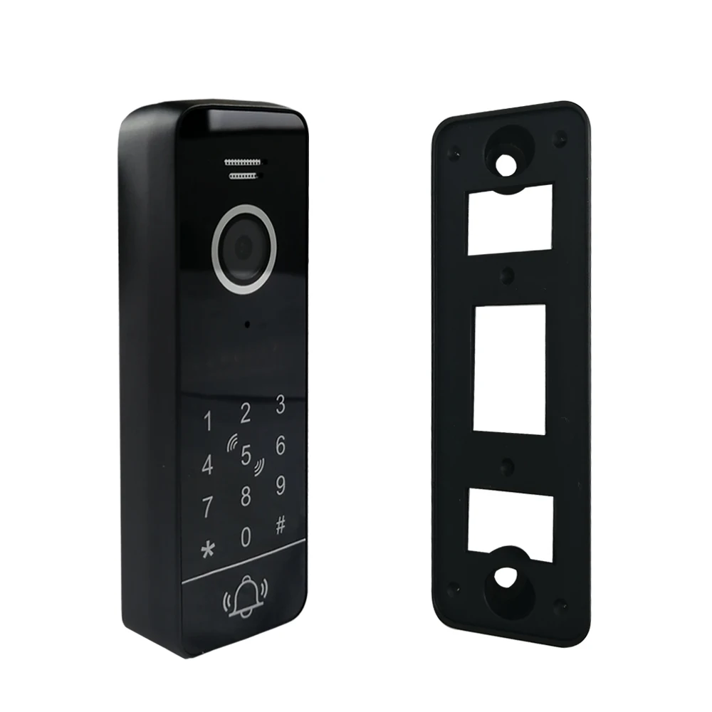 1080P Wired Full Touch Screen Video Door Phone Doorbell Outdoor Unit Support Password Unlock Work with Wifi Monitor