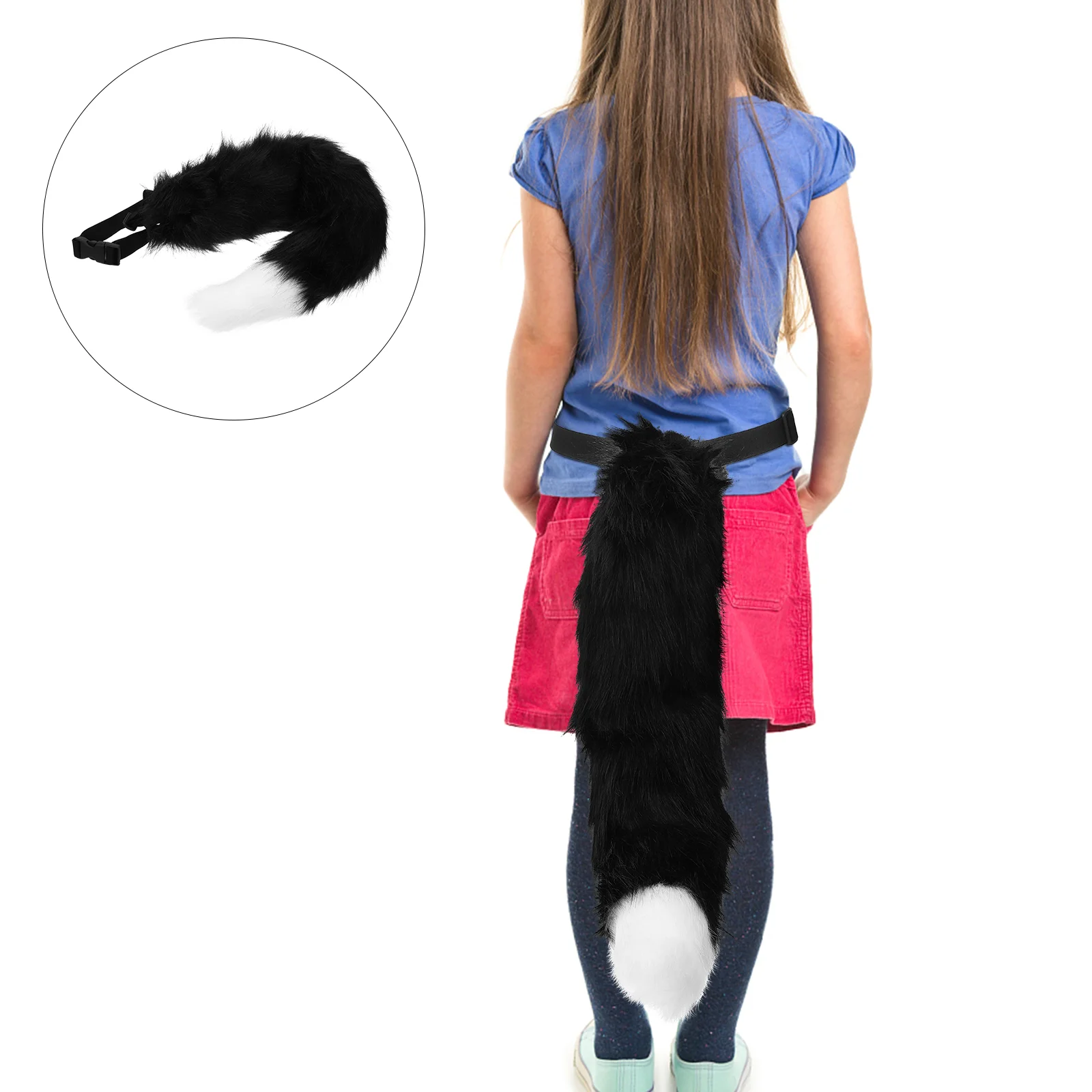 

Prop Furry Dog Tails Faux Halloween Cosplay Cat Costumes Artificial Hairy