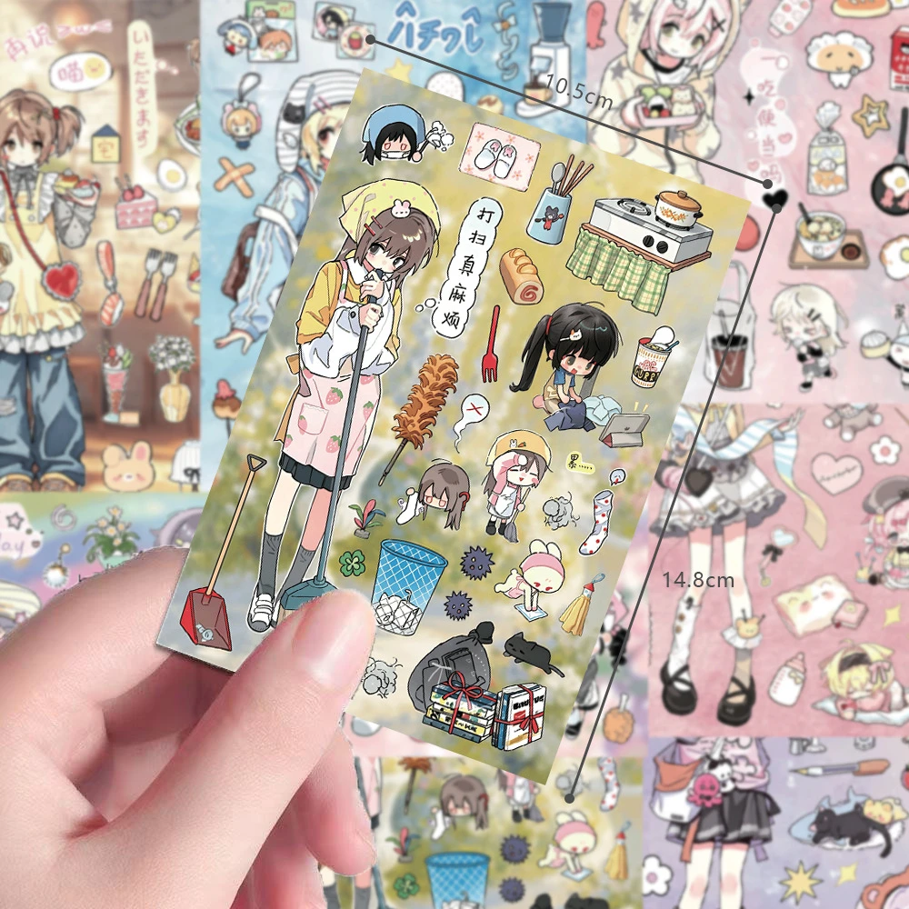 16枚入り、かわいらしい女の子のグラフィティステッカー。癒や - Laptop Accessories Girly のレビューと価格